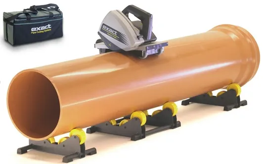 Μηχάνημα κοπής και φρεζαρίσματος πλαστικών σωλήνων EXACT PIPECUT P400